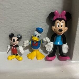 Mickey, Minnie and Donald Duck Figurine Set
